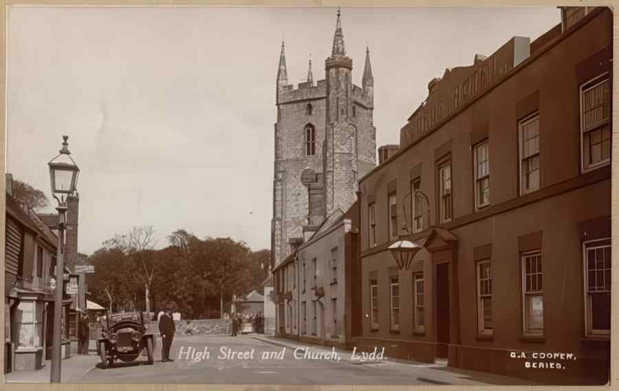 High Street Road Uk Eke12708 Vintage A4 Photo Print