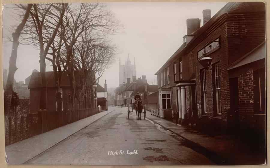 High Street Road Uk Eke12709 Vintage A4 Photo Print
