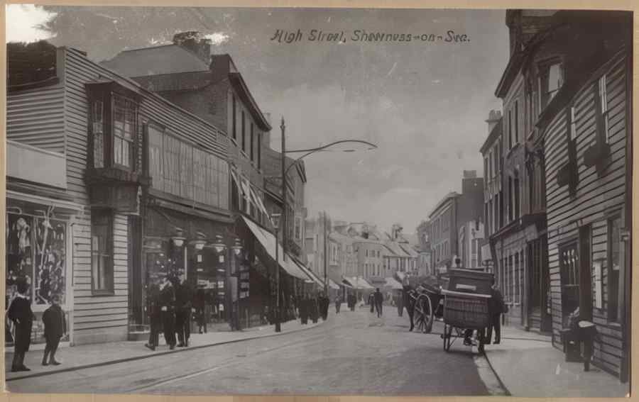High Street Road Uk Eke13561 Vintage A4 Photo Print