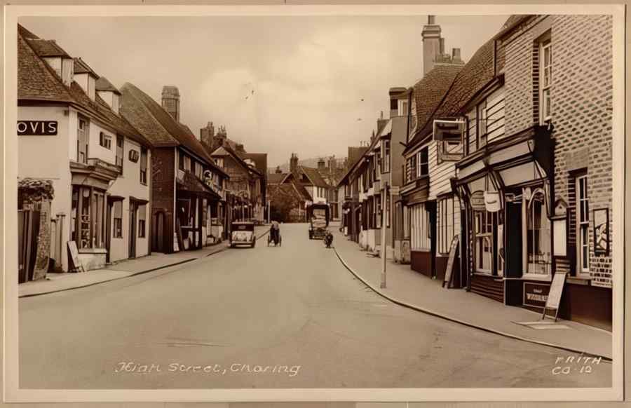 High Street Road Uk Eke15319 Vintage A4 Photo Print