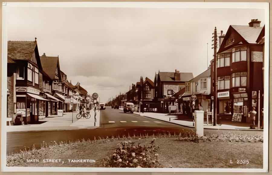 High Street Road Uk Eke15322 Vintage A4 Photo Print
