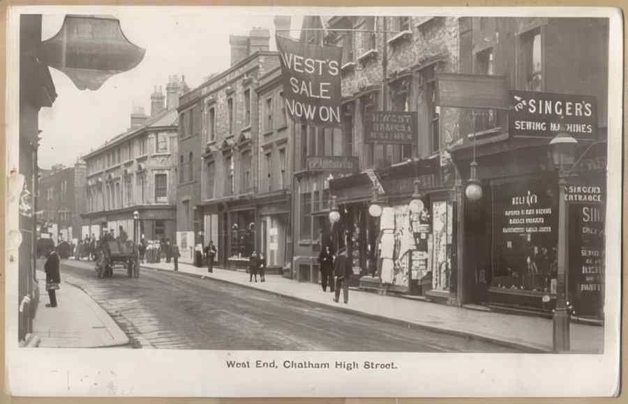High Street Road Uk Eke15328 Vintage A4 Photo Print