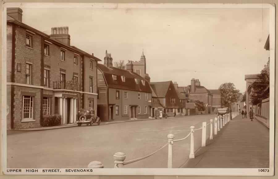 High Street Road Uk Eke15341 Vintage A4 Photo Print