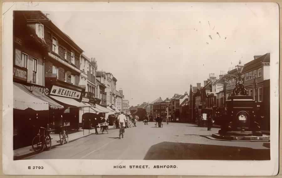 High Street Road Uk Eke15420 Vintage A4 Photo Print