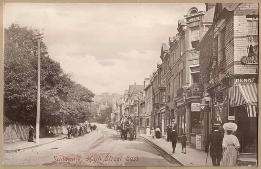 High Street Road Uk Eke15423 Vintage A4 Photo Print