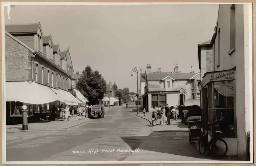 High Street Road Uk Eke15439 Vintage A4 Photo Print