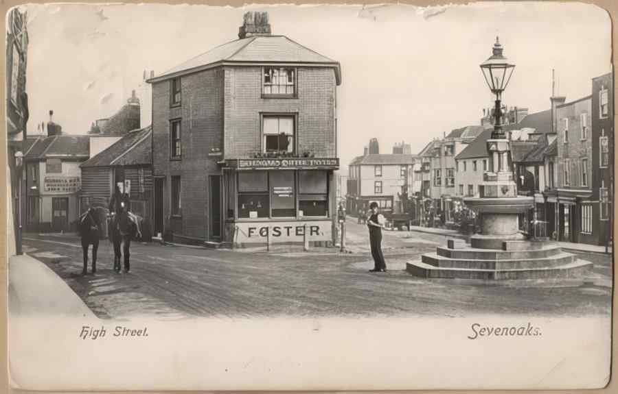 High Street Road Uk Eke15687 Vintage A4 Photo Print