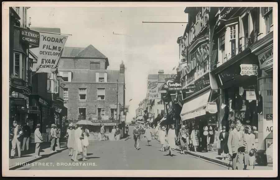 High Street Road Uk Eke20266 Vintage A4 Photo Print