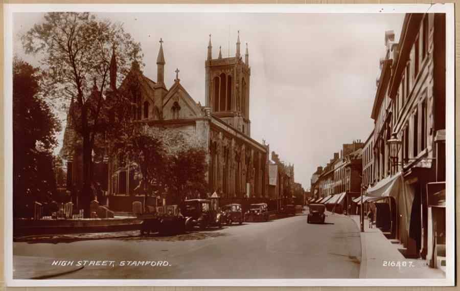 High Street Road Uk Eli16515 Vintage A4 Photo Print