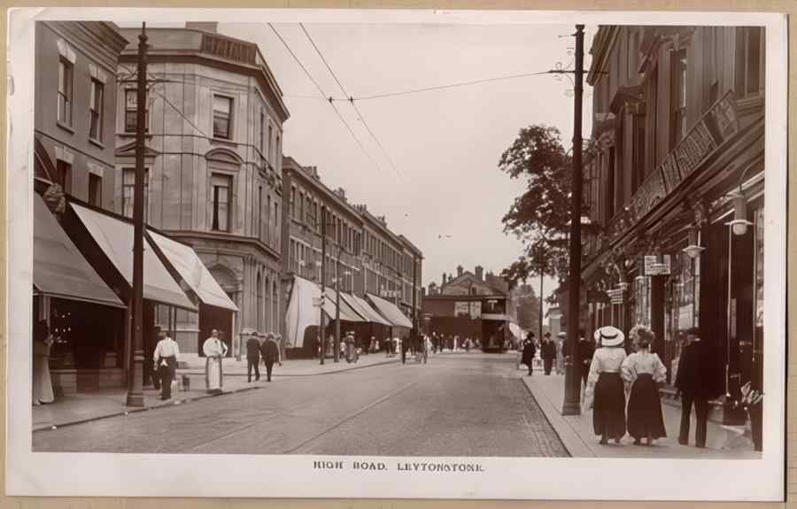 High Street Road Uk Eln11861 Vintage A4 Photo Print