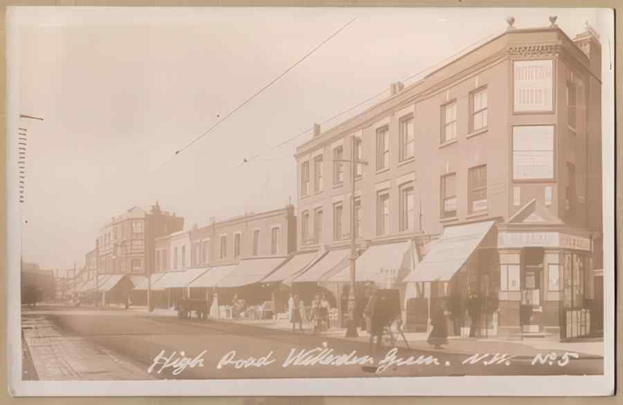 High Street Road Uk Eln13097 Vintage A4 Photo Print