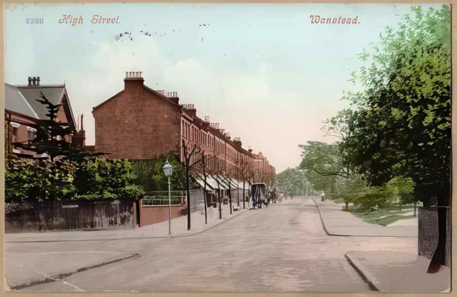 High Street Road Uk Eln17611 Vintage A4 Photo Print
