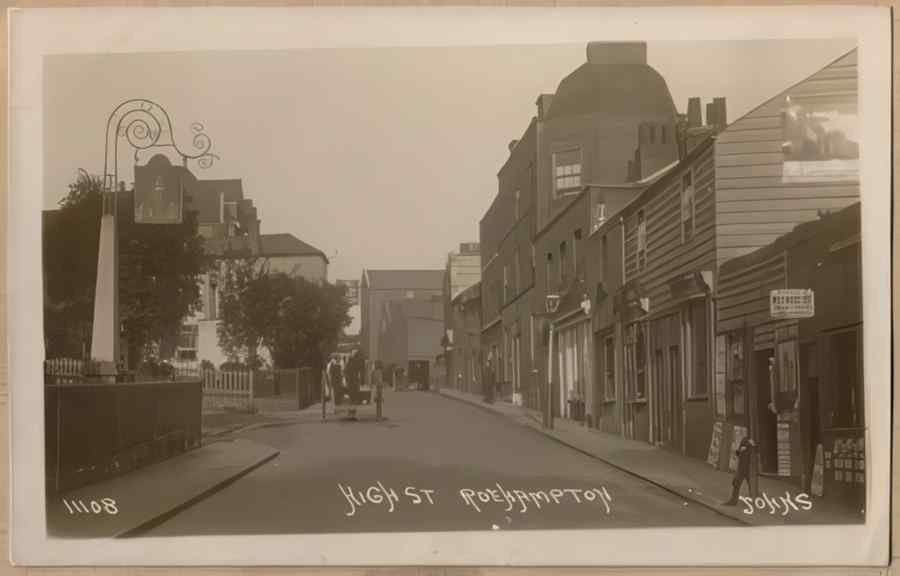 High Street Road Uk Els13099 Vintage A4 Photo Print