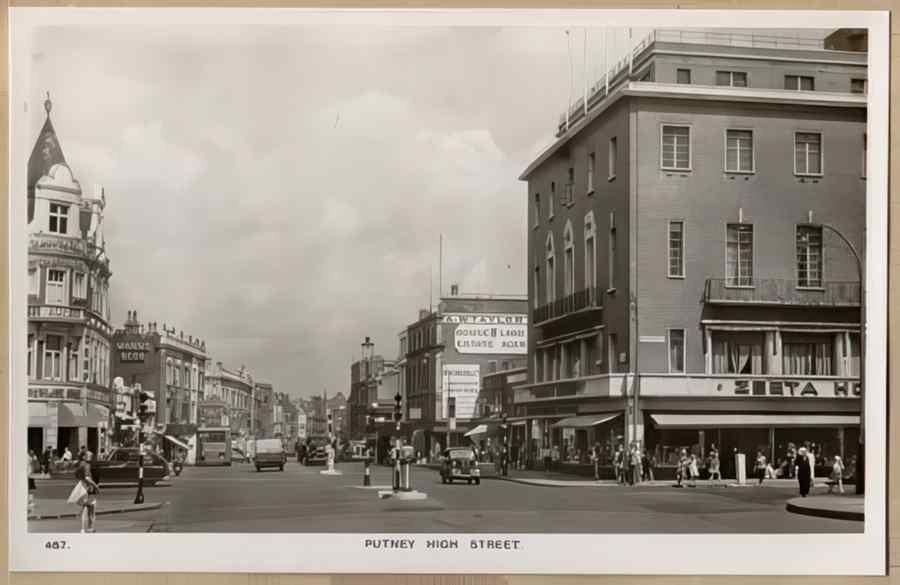 High Street Road Uk Els14620 Vintage A4 Photo Print
