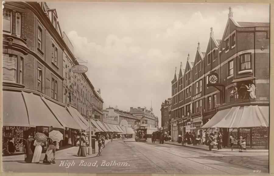 High Street Road Uk Els15184 Vintage A4 Photo Print