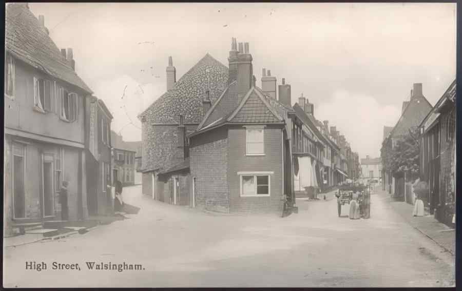 High Street Road Uk Enf18959 Vintage A4 Photo Print