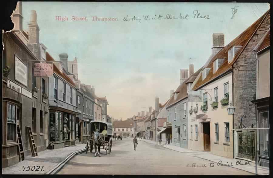 High Street Road Uk Enn19602 Vintage A4 Photo Print