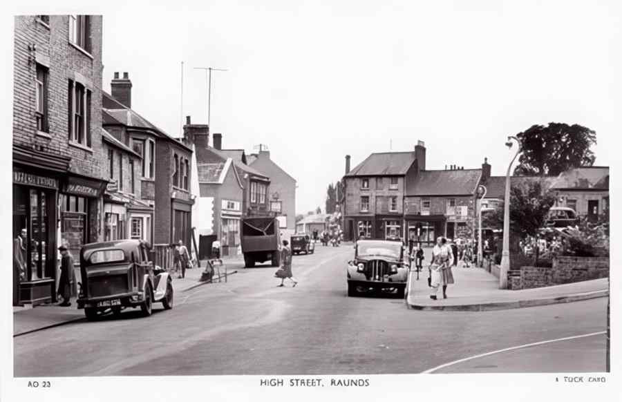 High Street Road Uk Ennz0018 Vintage A4 Photo Print
