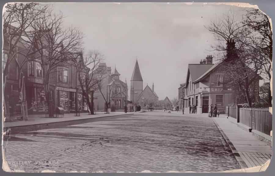 High Street Road Uk Ent18827 Vintage A4 Photo Print