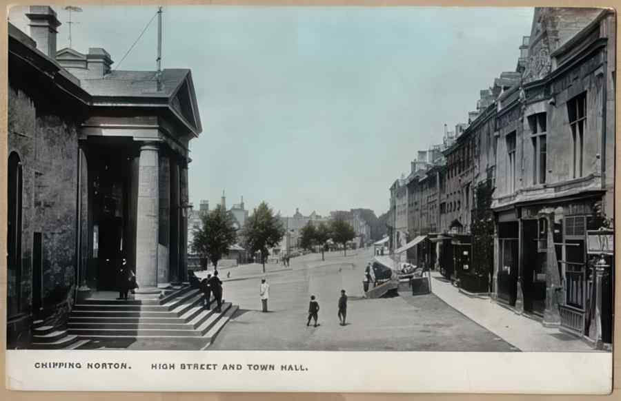 High Street Road Uk Eox14840 Vintage A4 Photo Print
