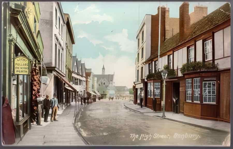 High Street Road Uk Eox18952 Vintage A4 Photo Print
