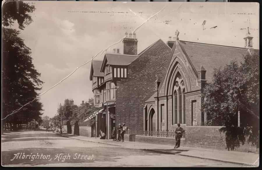 High Street Road Uk Esh19267 Vintage A4 Photo Print