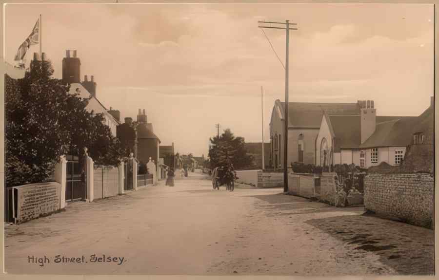 High Street Road Uk Esx17164 Vintage A4 Photo Print