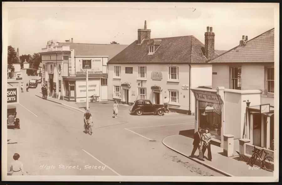 High Street Road Uk Esx19684 Vintage A4 Photo Print