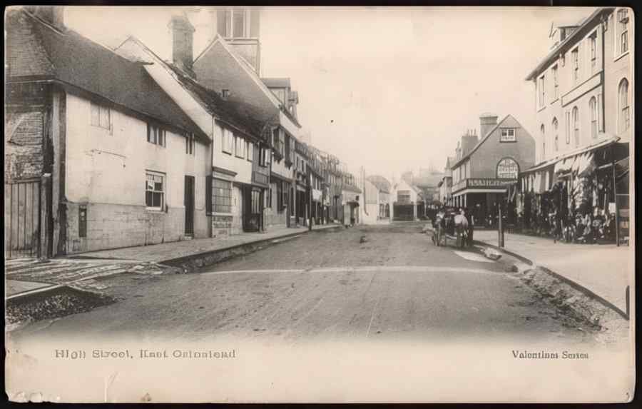 High Street Road Uk Esx20068 Vintage A4 Photo Print