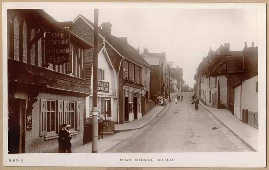 High Street Road Uk Esy12983 Vintage A4 Photo Print