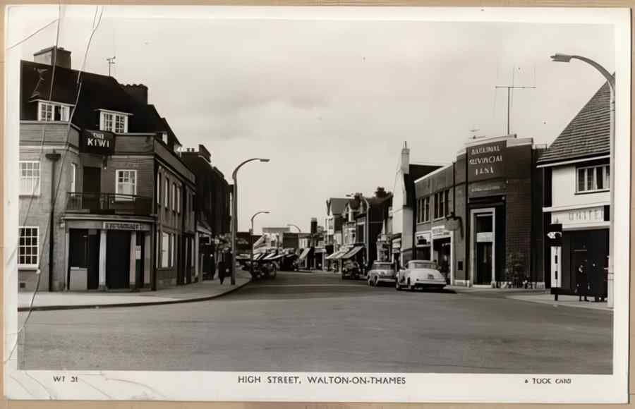 High Street Road Uk Esy13680 Vintage A4 Photo Print