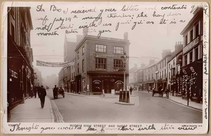 High Street Road Uk Ewa15675 Vintage A4 Photo Print