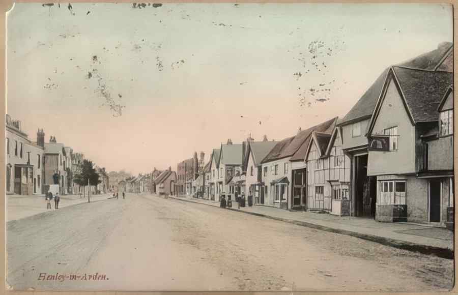 High Street Road Uk Ewa16148 Vintage A4 Photo Print