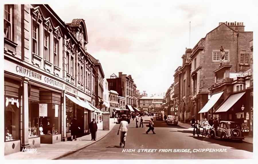 High Street Road Uk Ewiz0007 Vintage A4 Photo Print