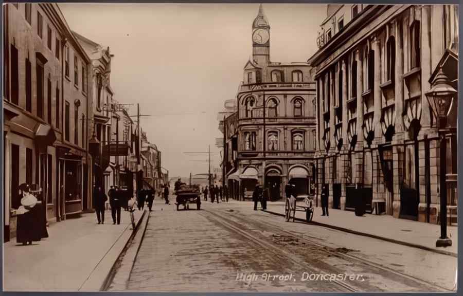 High Street Road Uk Eyo18950 Vintage A4 Photo Print