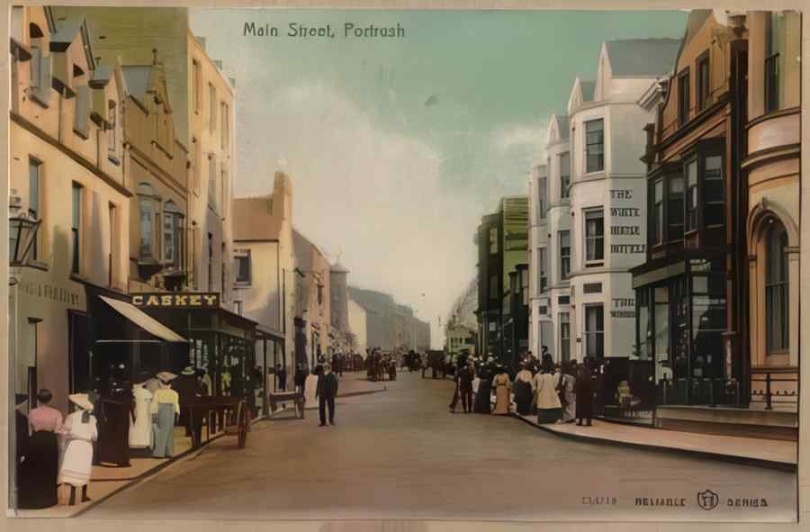 High Street Road Uk Nir12917 Vintage A4 Photo Print