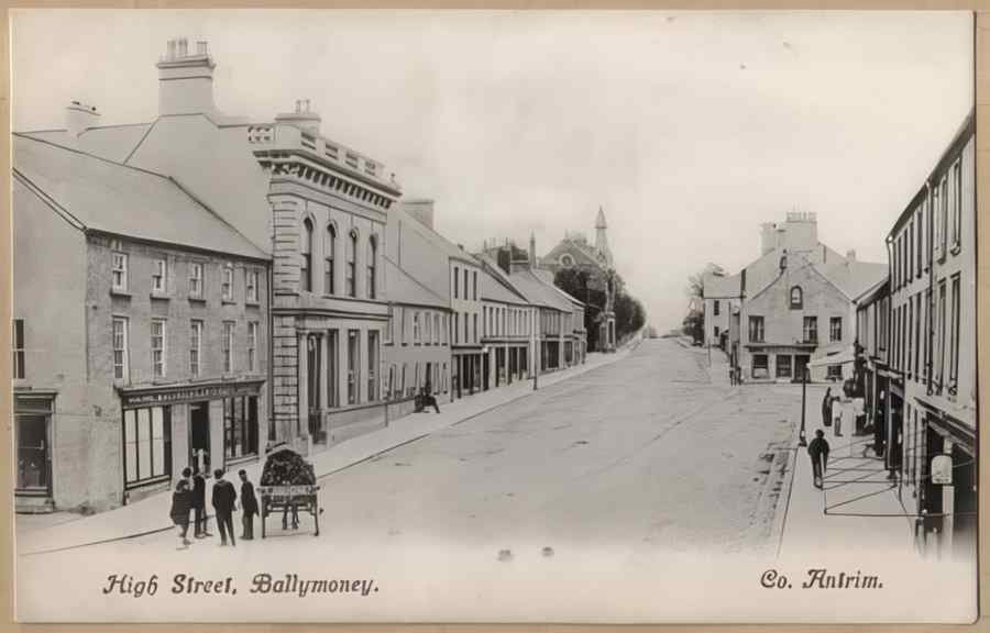 High Street Road Uk Nirz0004 Vintage A4 Photo Print