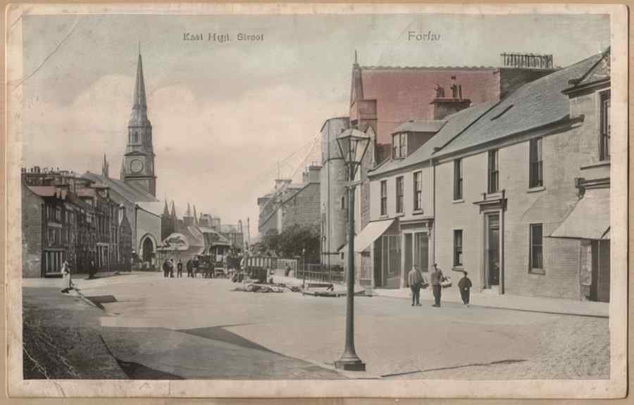High Street Road Uk Sce16101 Vintage A4 Photo Print