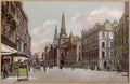 High Street Road Uk Sce17644 Vintage A4 Photo Print