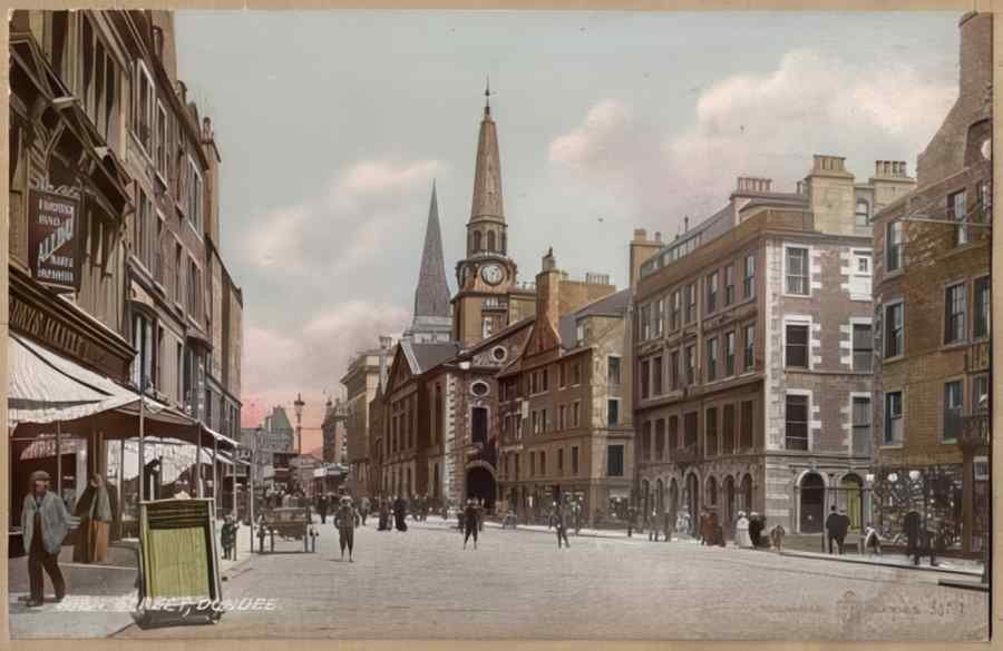 High Street Road Uk Sce17644 Vintage A4 Photo Print