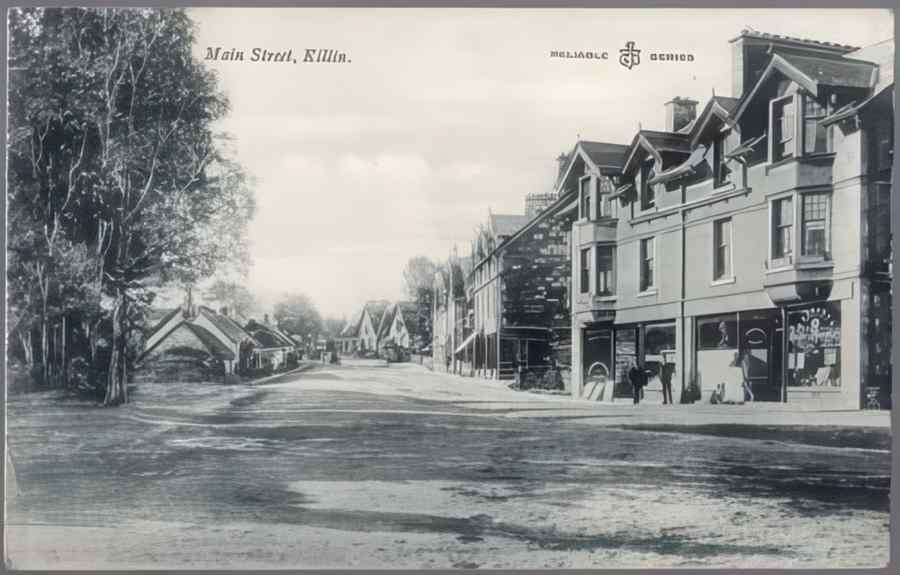 High Street Road Uk Sce18866 Vintage A4 Photo Print