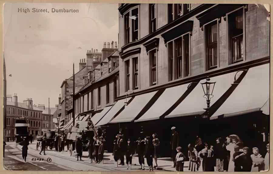 High Street Road Uk Sdu14997 Vintage A4 Photo Print