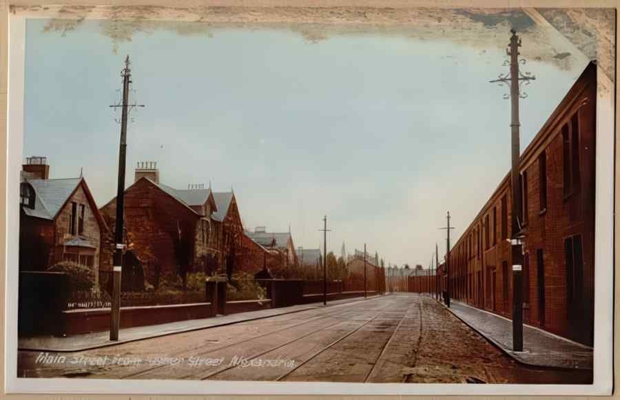 High Street Road Uk Sdu18311 Vintage A4 Photo Print