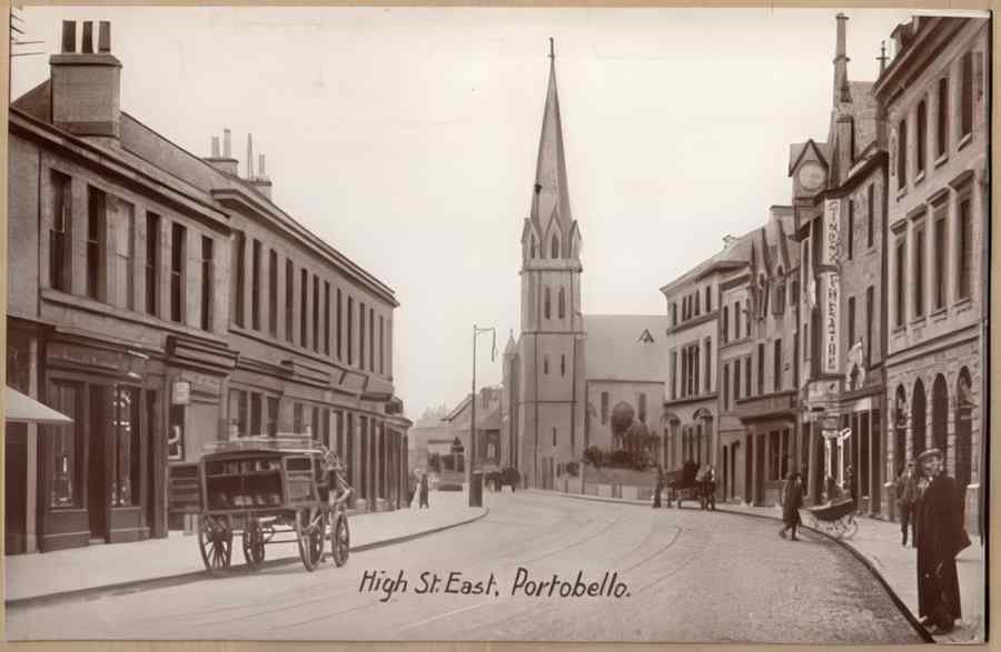 High Street Road Uk Sed18219 Vintage A4 Photo Print