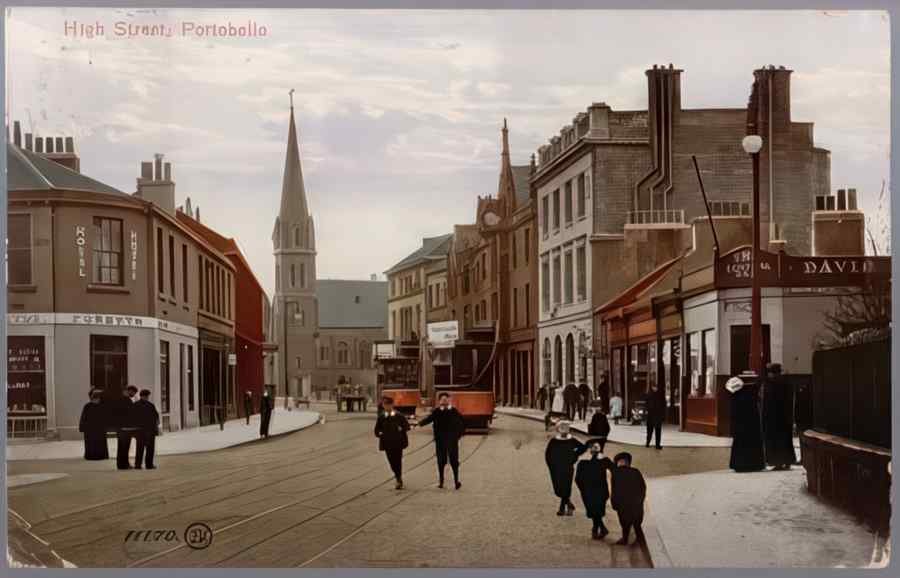 High Street Road Uk Sed18862 Vintage A4 Photo Print