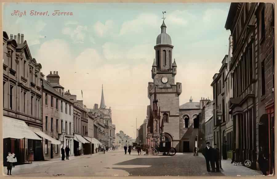 High Street Road Uk Shi16846 Vintage A4 Photo Print