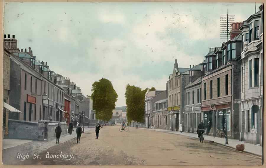 High Street Road Uk Shi16957 Vintage A4 Photo Print