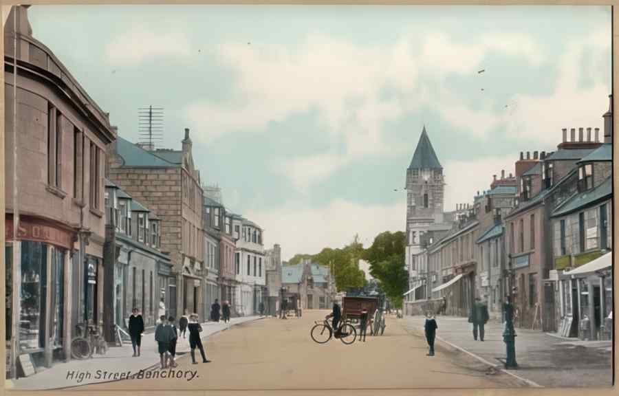 High Street Road Uk Shi16958 Vintage A4 Photo Print