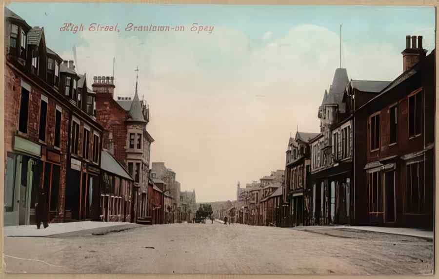 High Street Road Uk Shi18019 Vintage A4 Photo Print
