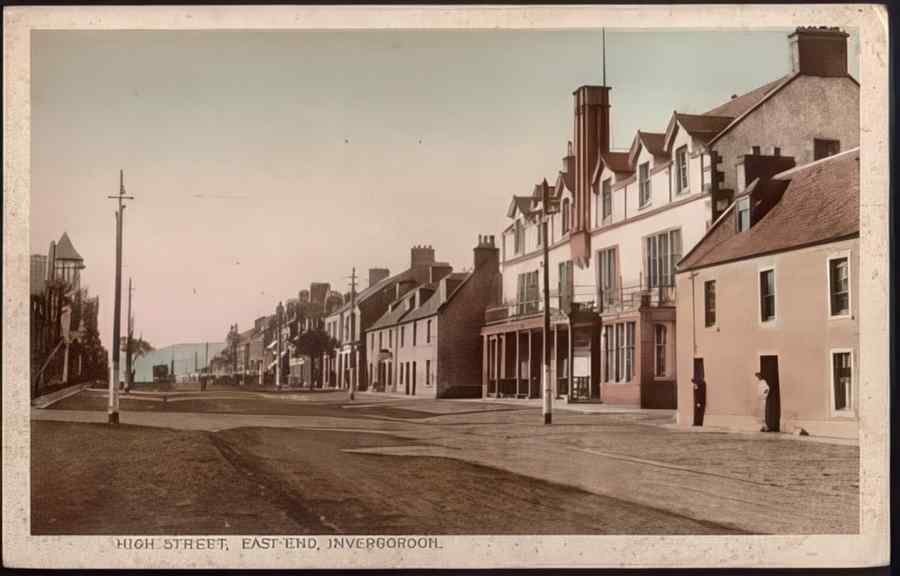 High Street Road Uk Shi19164 Vintage A4 Photo Print